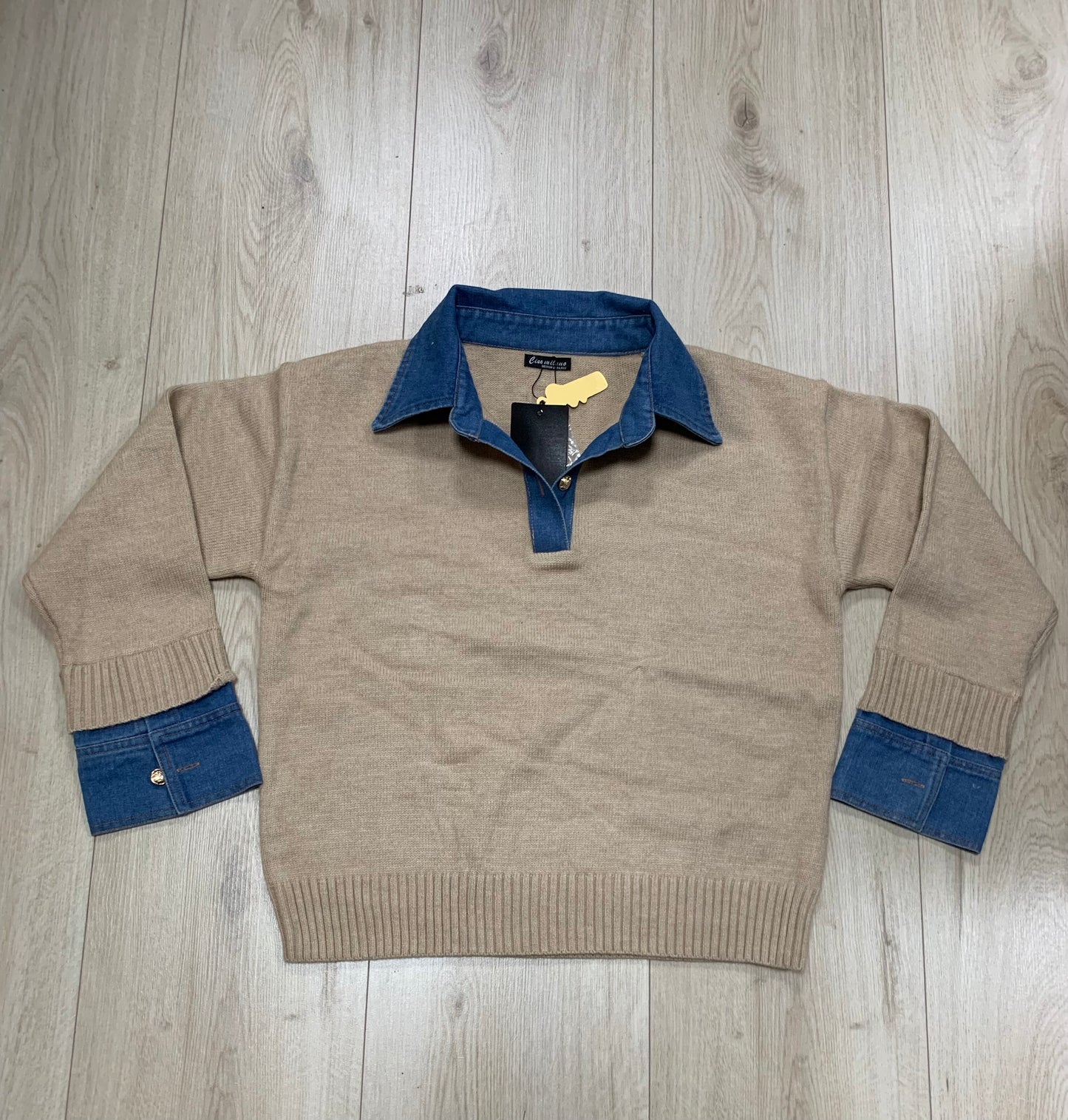 STUNT DENIM POLO 009 CAMEL