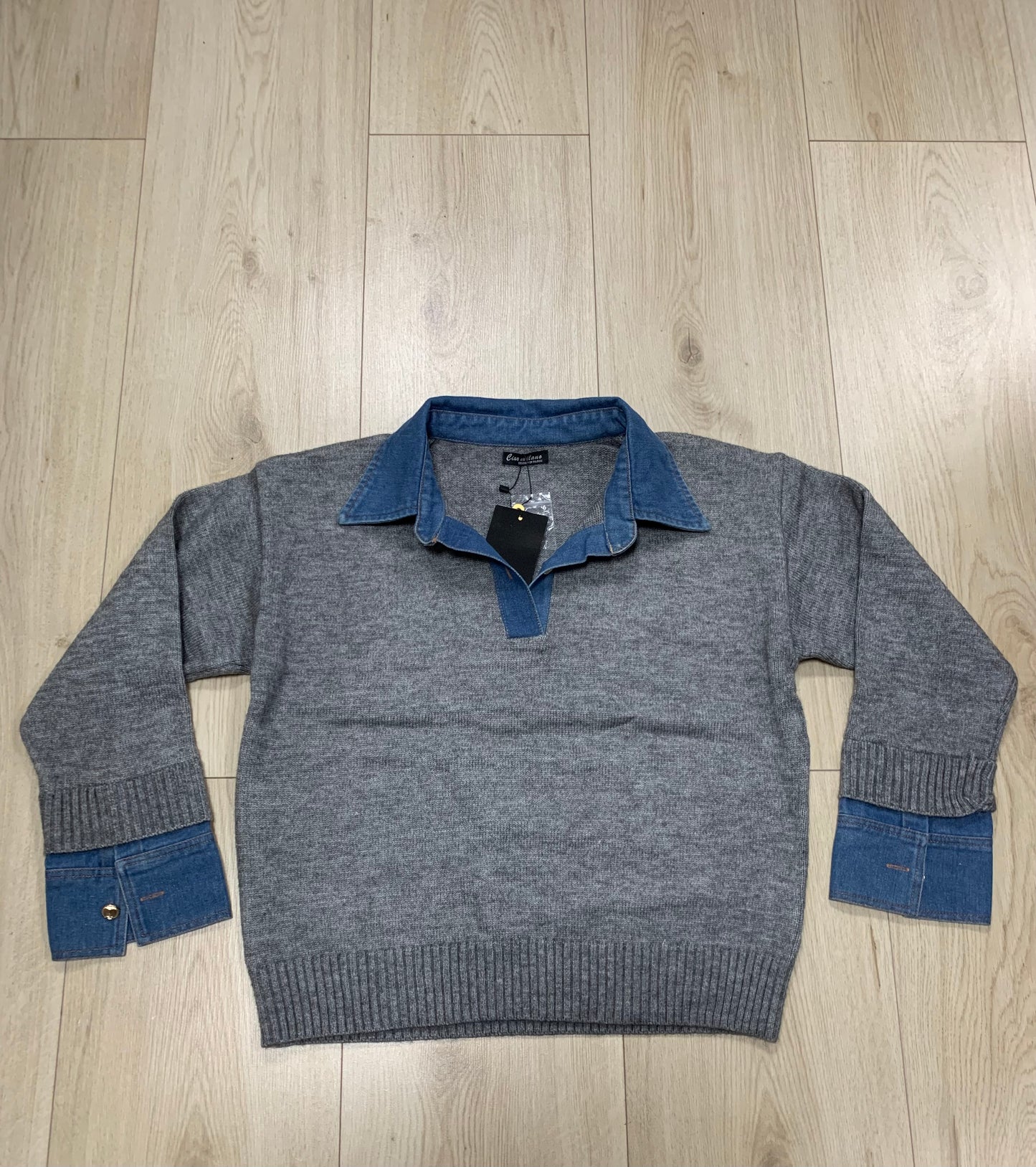 STUNT DENIM POLO 009 GRIJS
