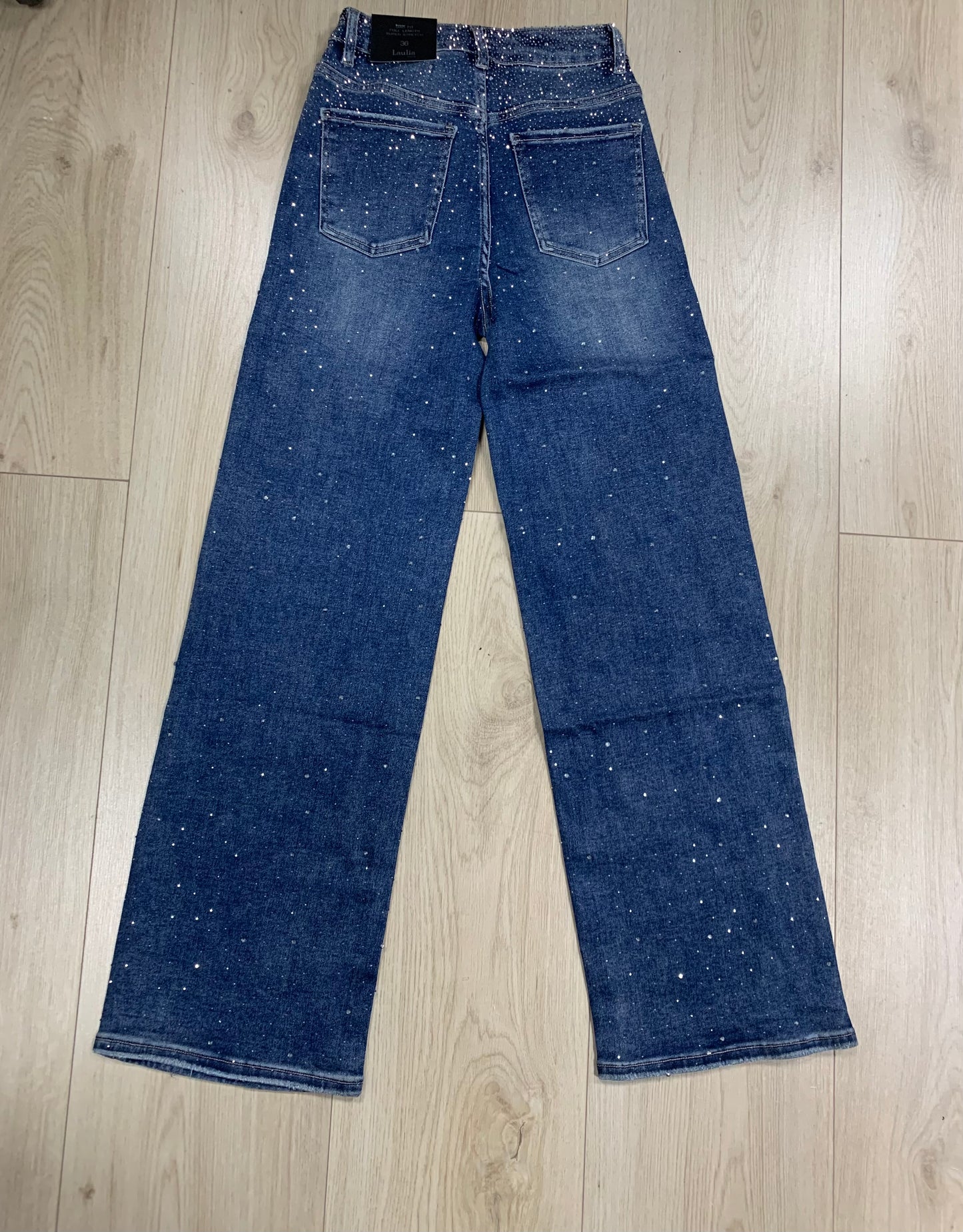 GLITTER JEANS BLAUW 6237-9