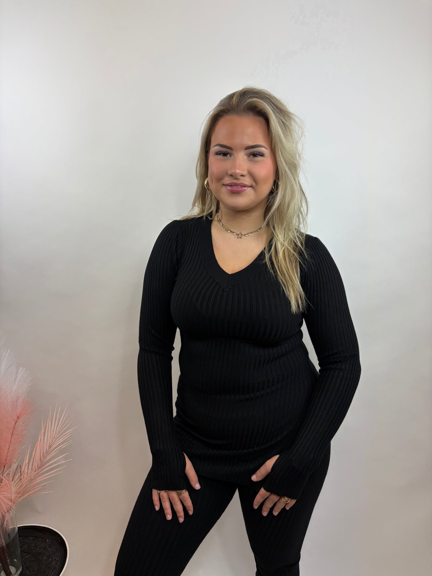 COMFY RIB PAK ZWART 9816