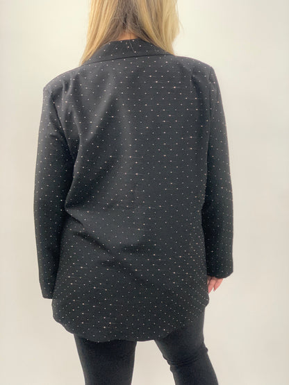 GLITTER BLAZER ZWART