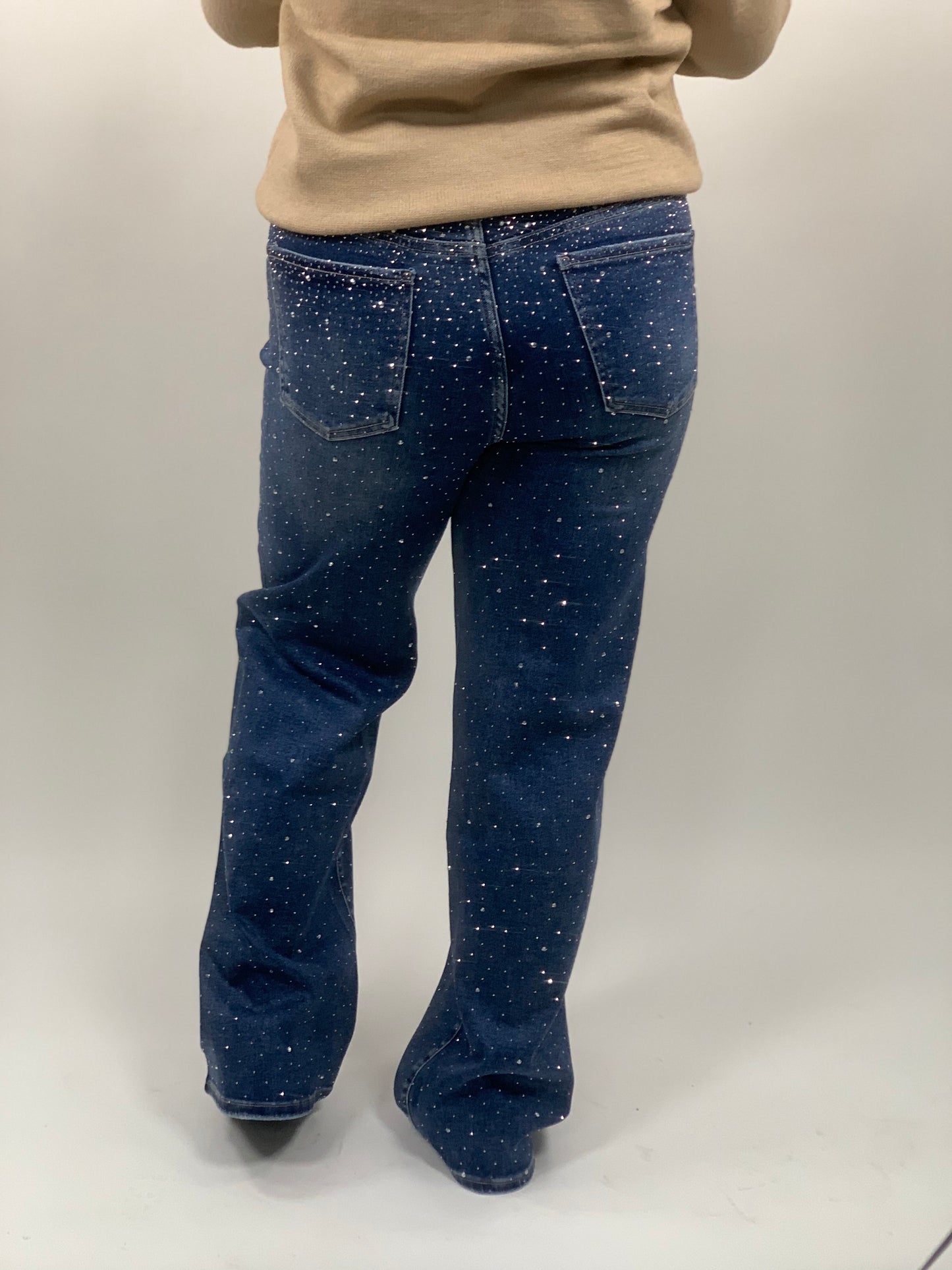 GLITTER JEANS BLAUW 6327-9