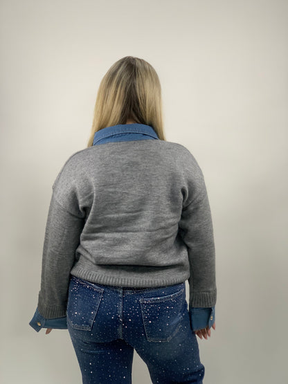 STUNT DENIM POLO 009 GRIJS