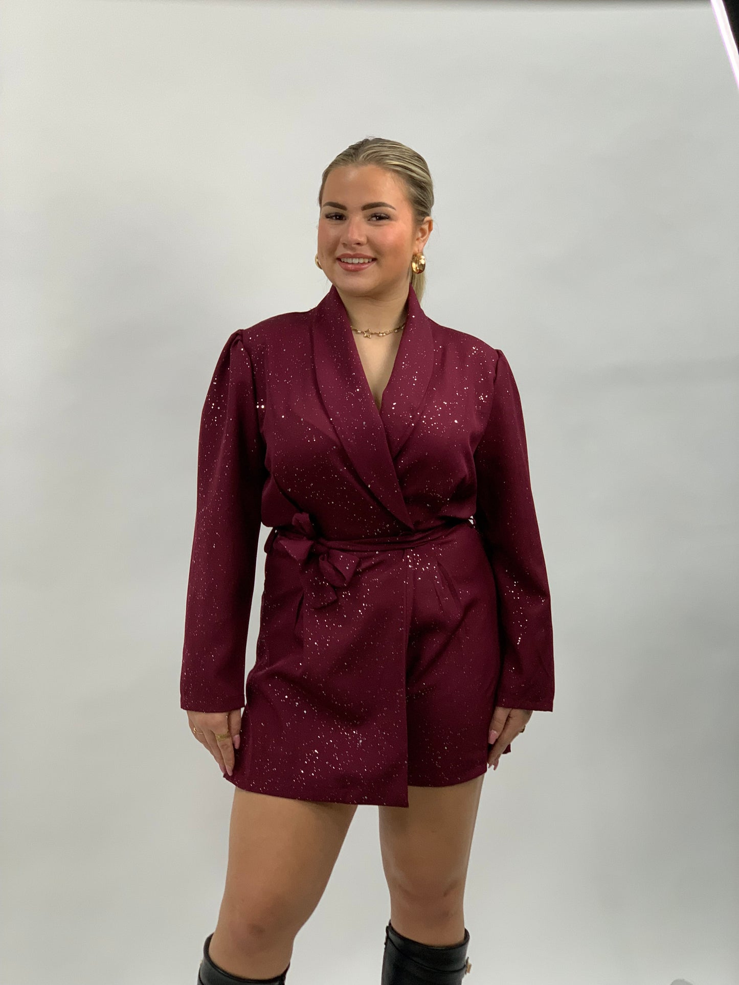 AMAYA PLAYSUIT BORDEAUX 078