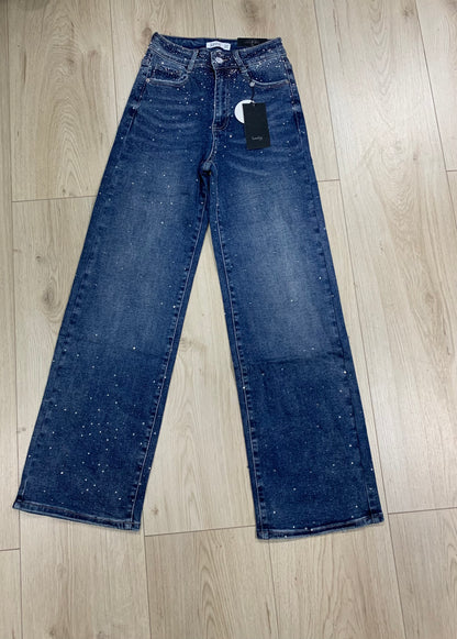 GLITTER JEANS BLAUW 6237-9