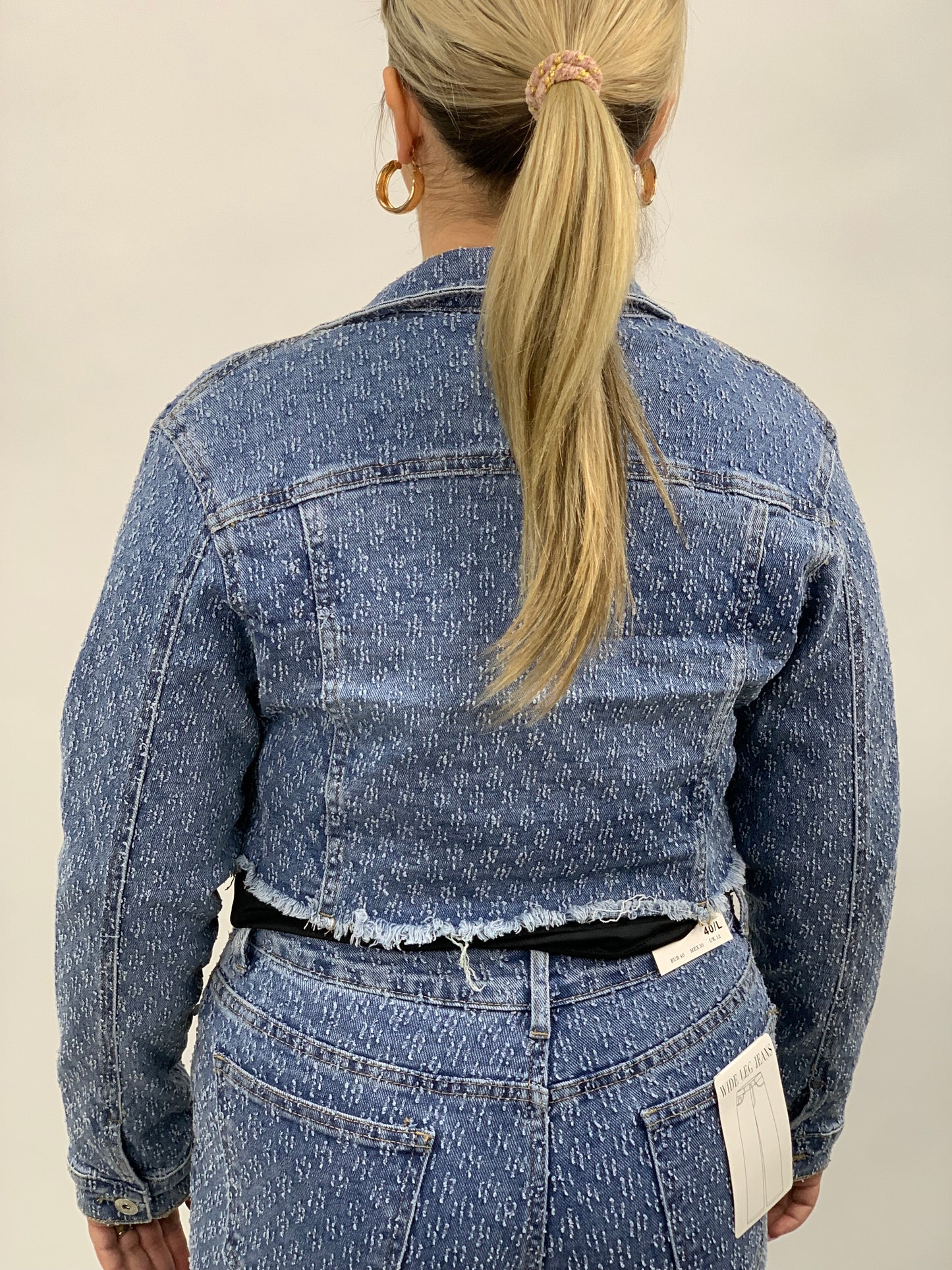 NINA JEANS JACKET BLAUW