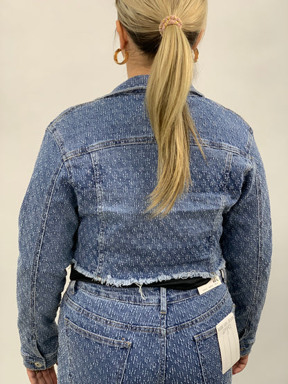 NINA JEANS JACKET BLAUW