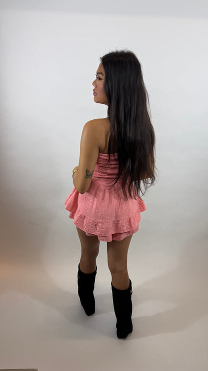 Romy Playsuit Peach