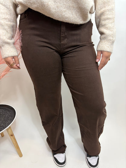 SUPER STRETCH FULL WIDE LEG JEANS BRUIN HELLO 986