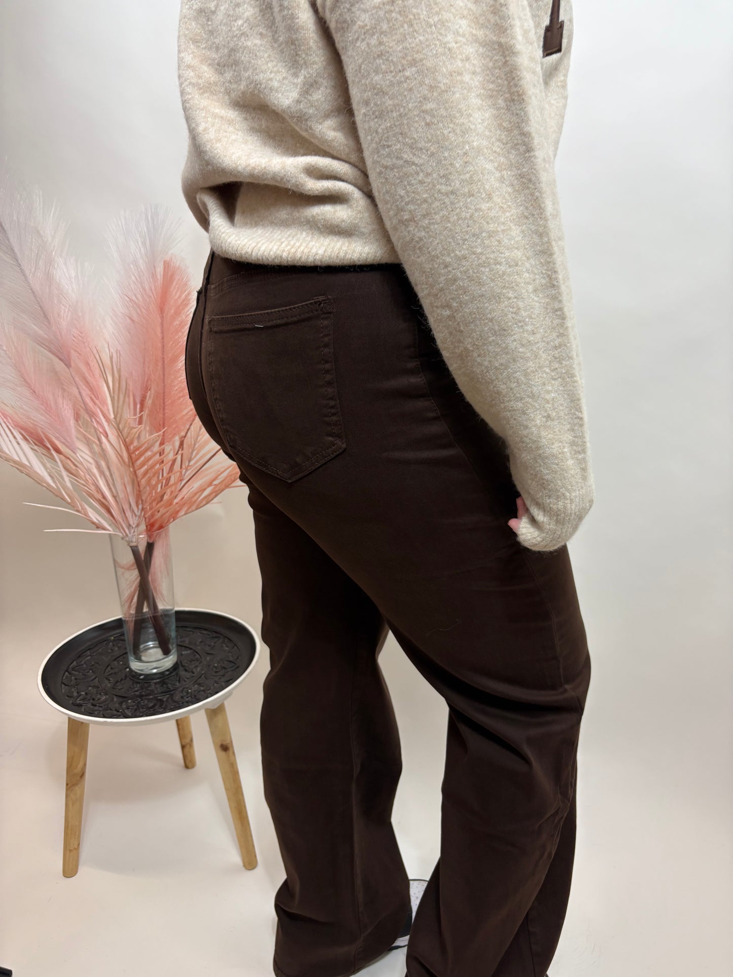 SUPER STRETCH FULL WIDE LEG JEANS BRUIN HELLO 986