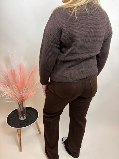 SUPER STRETCH FULL WIDE LEG JEANS BRUIN HELLO 986