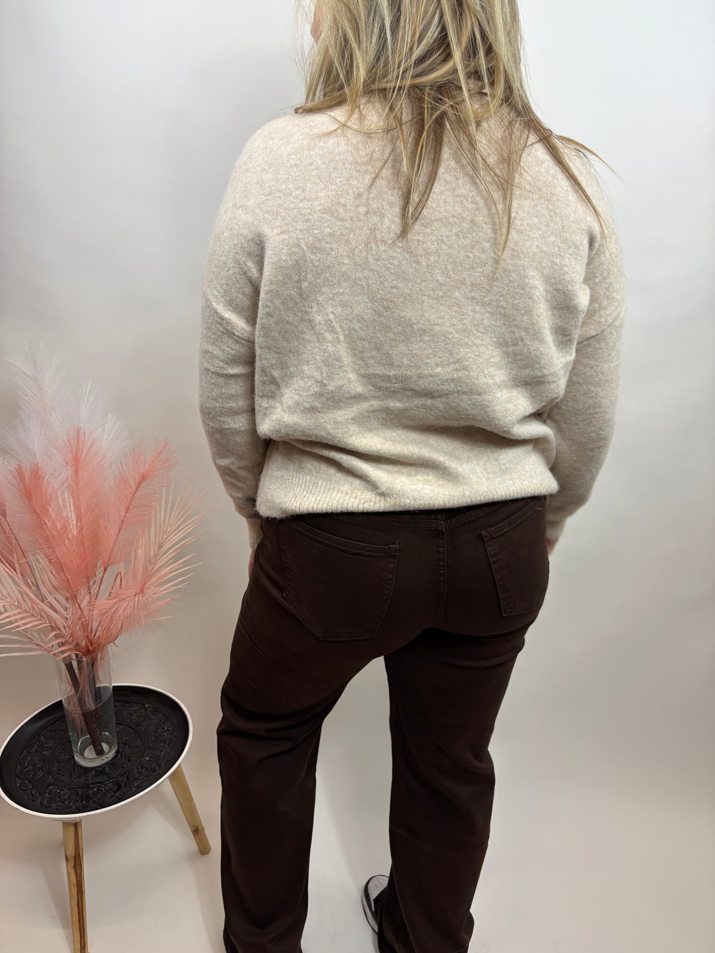 DAMES TRUI MET GOUDEN APPLICATIES BEIGE 777