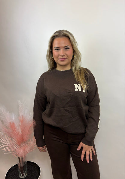 NEW YORK SWEATER BRUIN/BEIGE 657