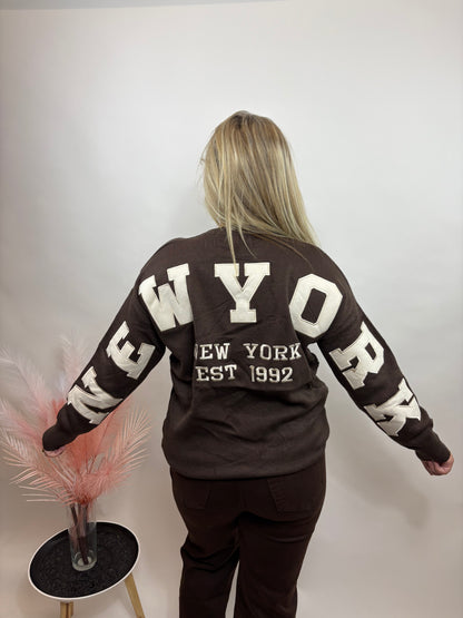 NEW YORK SWEATER BRUIN/BEIGE 657