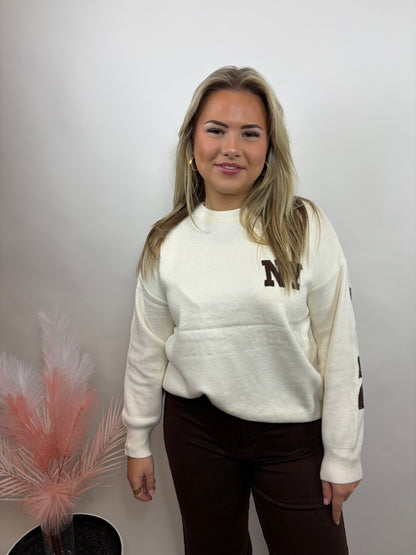 NEW YORK SWEATER BEIGE/BRUIN 657