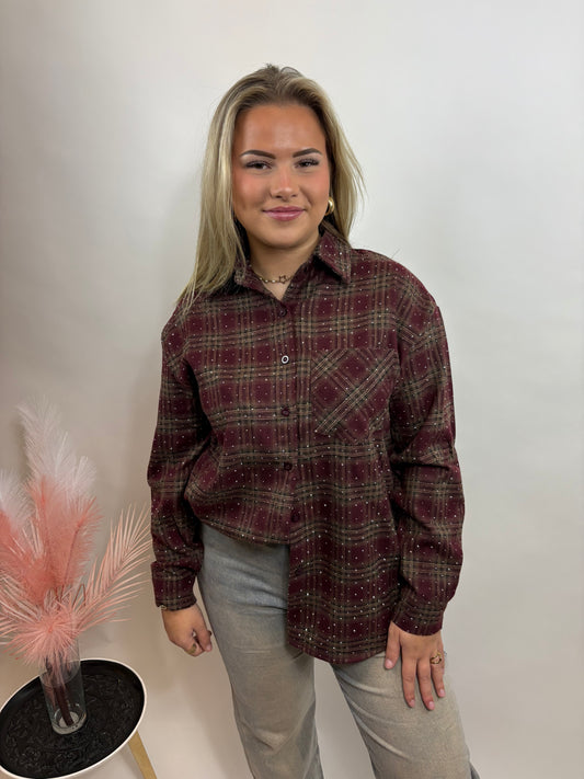 GERUITE DAMES BLOUSE BORDEAUX 125