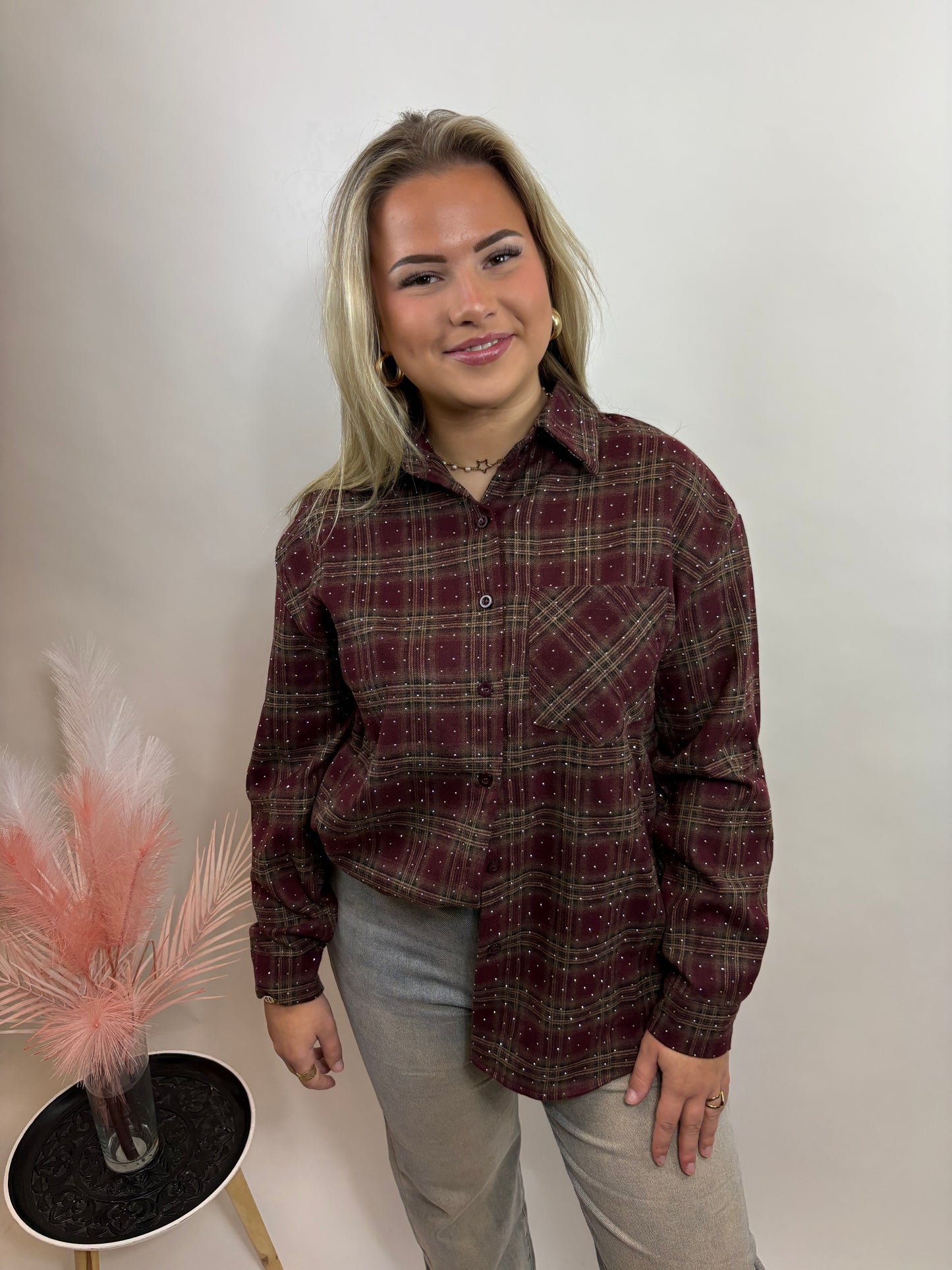 GERUITE DAMES BLOUSE BORDEAUX 125