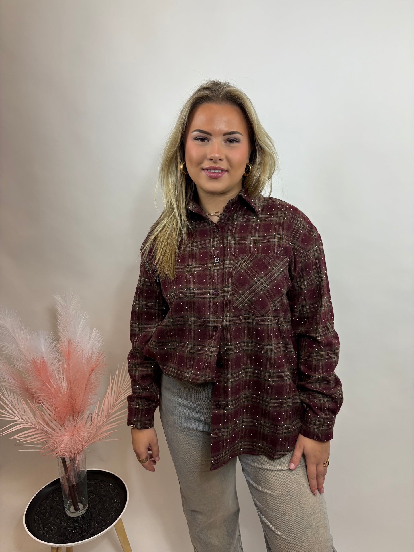 GERUITE DAMES BLOUSE BORDEAUX 125