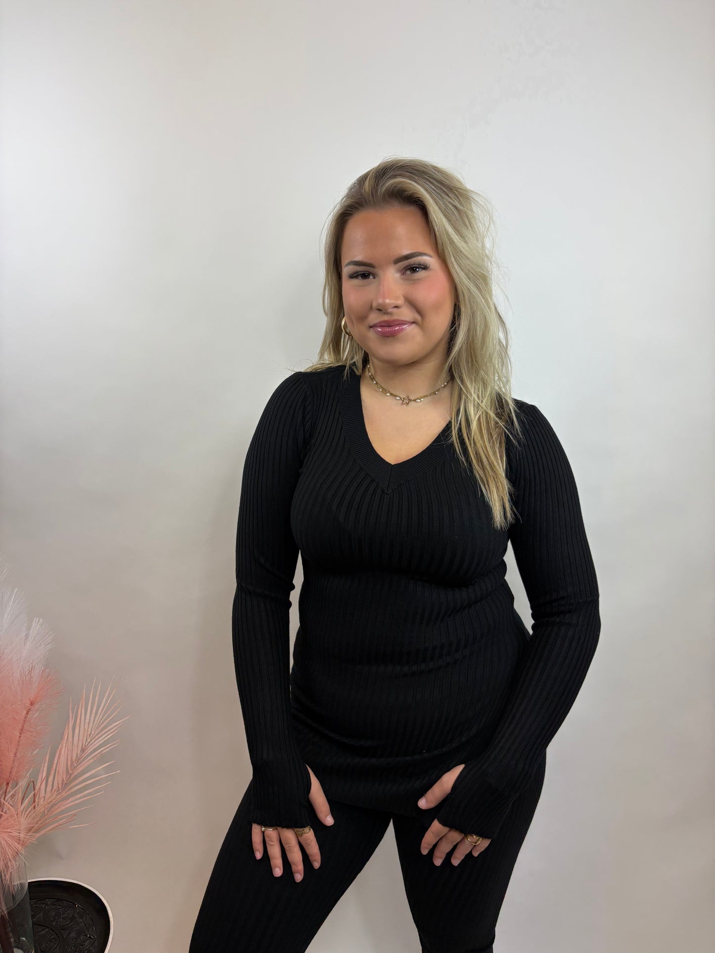 COMFY RIB PAK ZWART 9816