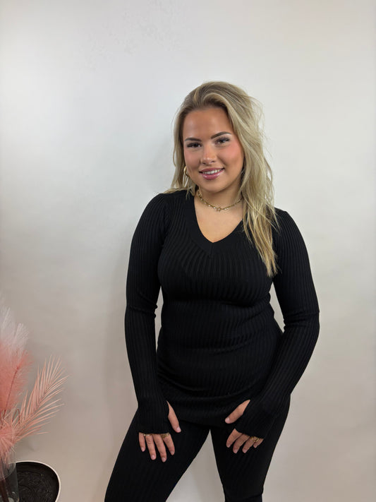 COMFY RIB PAK ZWART 9816