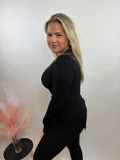 COMFY RIB PAK ZWART 9816