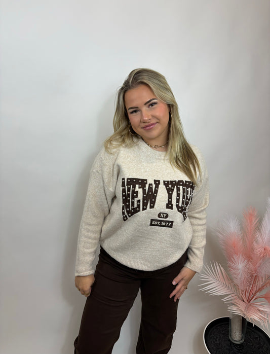 NY VIBES TRUI MET STUDS BEIGE 992