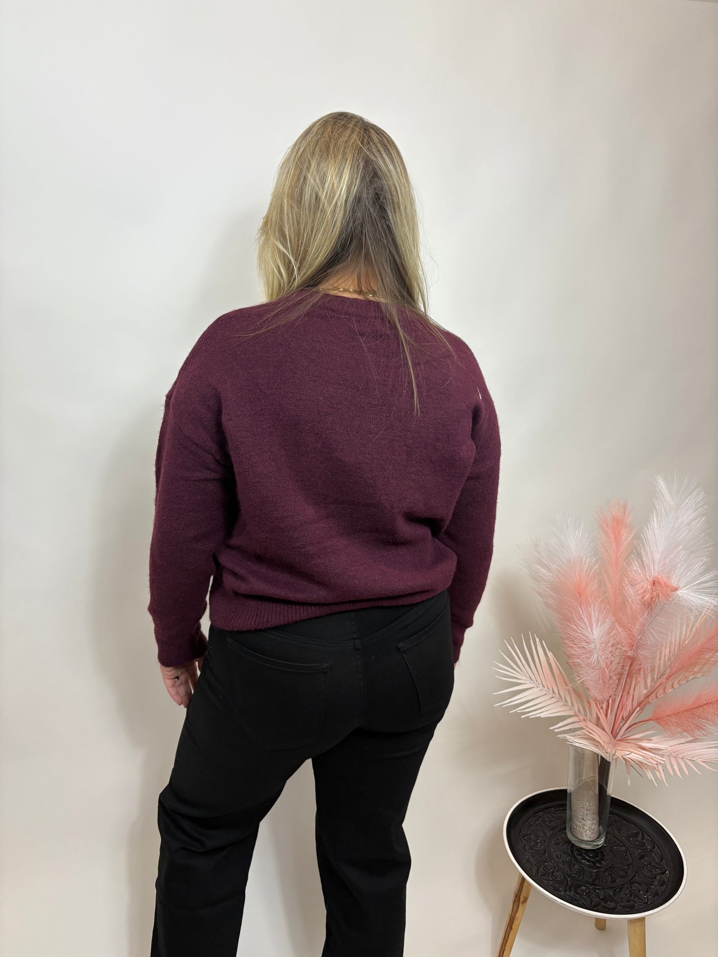 NY VIBES TRUI MET STUDS BORDEAUX 992