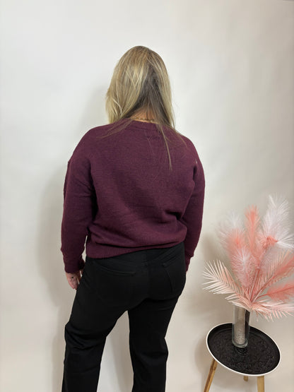 NY VIBES TRUI MET STUDS BORDEAUX 992