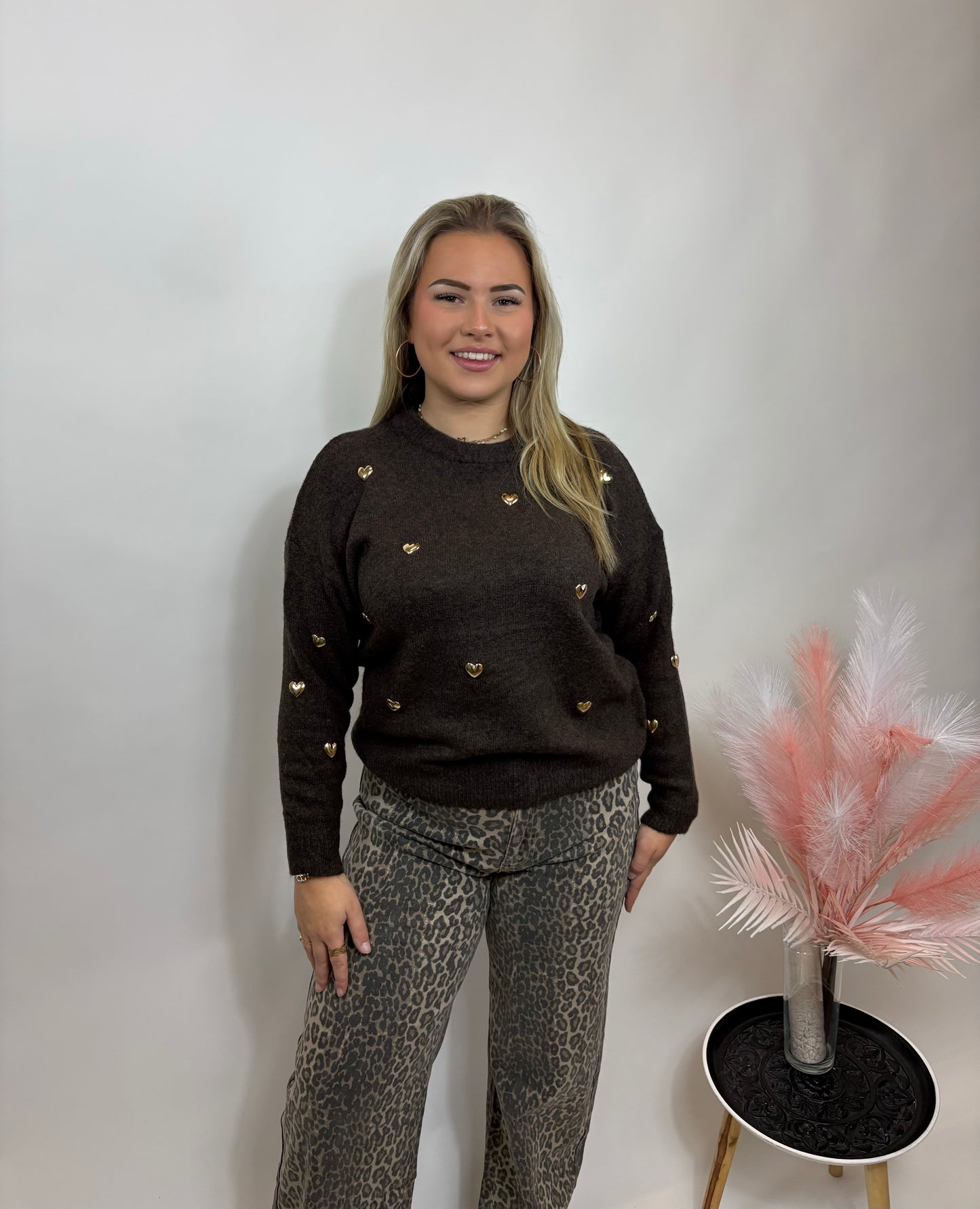 GOUDEN HARTJES TRUI BRUIN 763