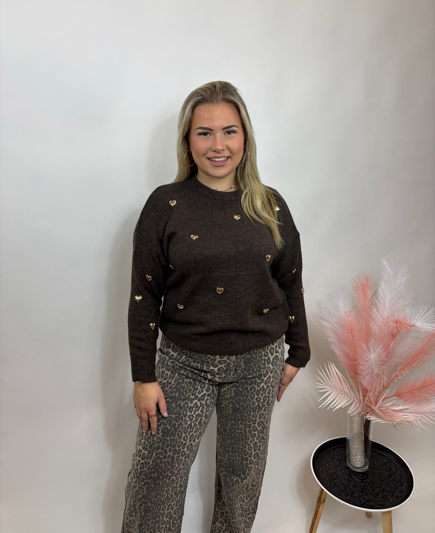 GOUDEN HARTJES TRUI BRUIN 763