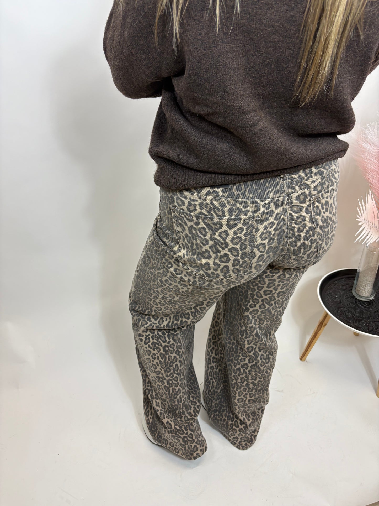 DAD FIT FULL LENGTH TIJGERPRINT JEANS 6265-34