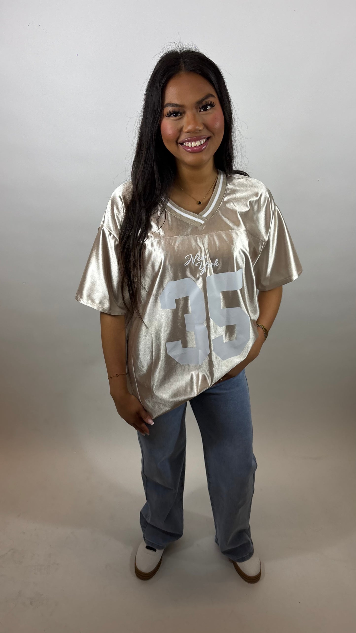 New York T-shirt Goud